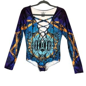 Festi Drops Kooz Bodysuit Artist Series Braided Long Sleeve XS Rave Festival